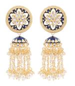 Blue crystal earrings