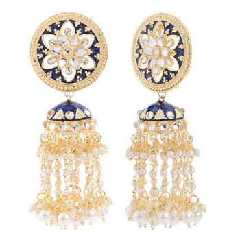Blue crystal earrings 3