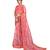 pink organza saree with blouse piece