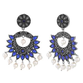 Blue crystal earrings 3