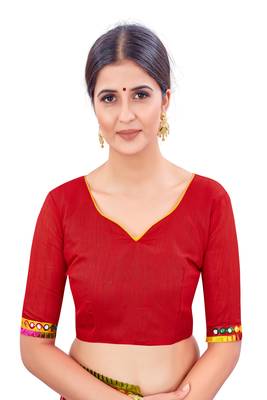 Green embroidered georgette saree with blouse 4