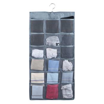 NFI essentials   Double Sided 30 Pockets Clear Hanging Bag for Storage Organizer 1