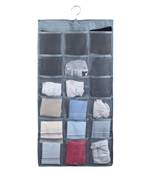 NFI essentials   Double Sided 30 Pockets Clear Hanging Bag for Storage Organizer