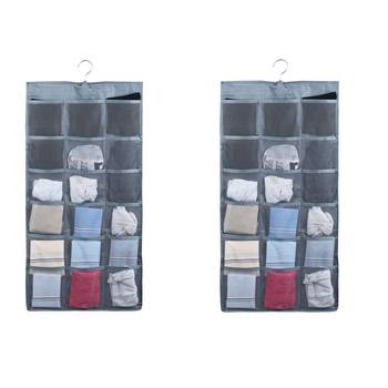 NFI essentials   Double Sided 30 Pockets Clear Hanging Bag for Storage Organizer 1