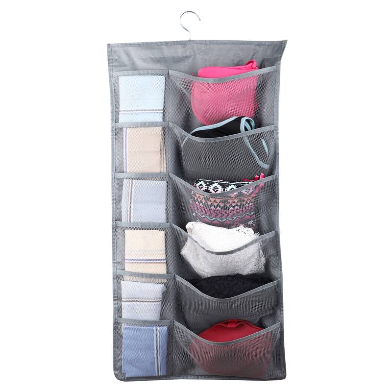 NFI essentials   Double Sided 30 Pockets Clear Hanging Bag for Storage Organizer
