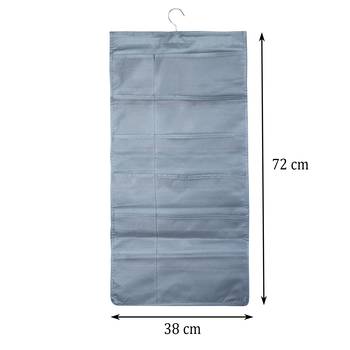 NFI essentials   Double Sided 30 Pockets Clear Hanging Bag for Storage Organizer 5