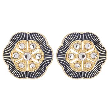 Blue crystal earrings 1