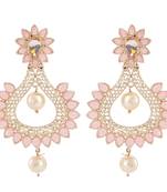 Brown crystal earrings