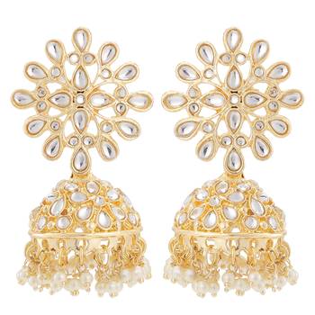 White crystal earrings 1