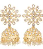 White crystal earrings