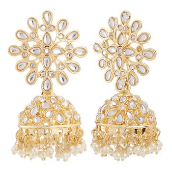 White crystal earrings 3