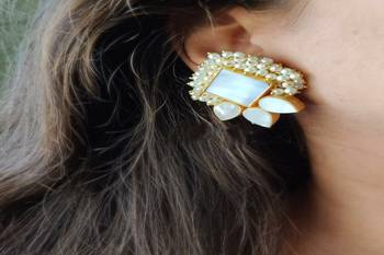 White earrings 1