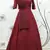 Maroon embroidered georgette semi stitched lehenga