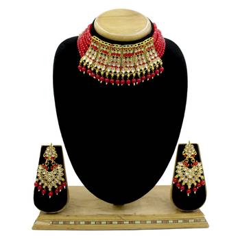 Red crystal necklace-sets 1