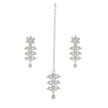 Silver diamond necklace-sets 3