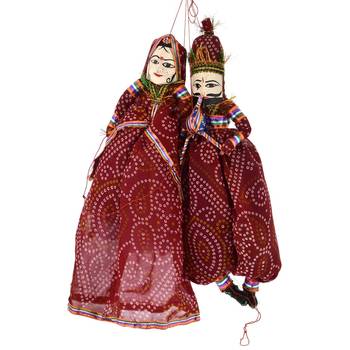 BK Creation Fabric Handmade Puppets, 15 inches, Multicolour 1