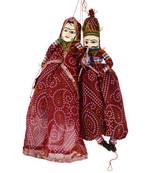 BK Creation Fabric Handmade Puppets, 15 inches, Multicolour