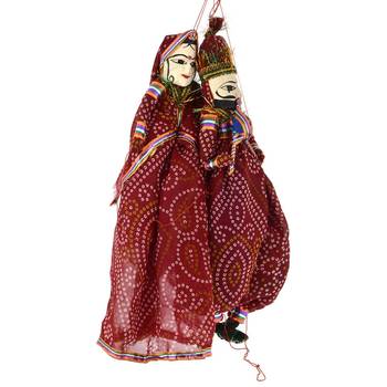 BK Creation Fabric Handmade Puppets, 15 inches, Multicolour 2