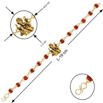 Bracelet    Rudraksh "Ganpati Ji" For Mens And Boys 4