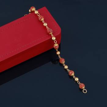 Gold Plated Beads Delicated  Bracelet   For Boys Men 1