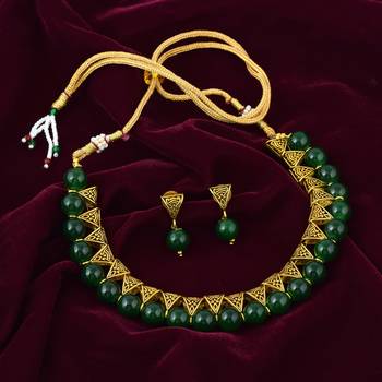 Antique Gold Plated Necklace Set 1