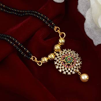 Traditional Multicolor CZ Mangalsutra 1