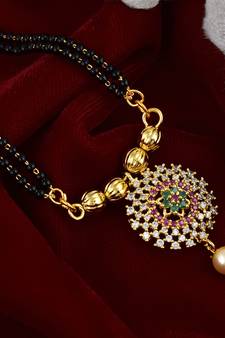 Traditional Multicolor CZ Mangalsutra