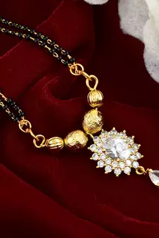 Traditional Gold Plated CZ Mangalsutra