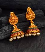 Traditional Laxmi Temple South-Indian Jhumka Earrings