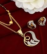 Traditional Gold Plated CZ Mangalsutra Set