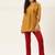 Women Beige Cotton Blend Fit & Flare Top