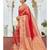 Red Party Wear Designer Karwa Chauth Saree with blouse