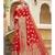 Red Party Wear Designer Karwa Chauth Saree with blouse