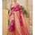 Rani Pink Party Wear Designer Karwa Chauth Saree with blouse