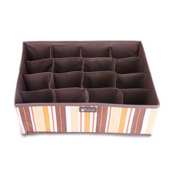 NFI essentials Foldable Cloth Standard Storage Box 16 slots Cube Basket Bins 2