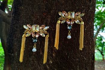Pink earrings 1