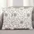 Mezposh Dazzle White and Gold Faux Silk Embellished Hand Embroidery Floral Cushion Cover  Set of 2