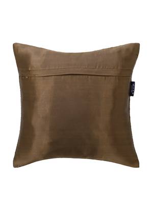 Rasta Collection by Mezposh : Mehandi Green Satin Harlequin Quilted Cushion Cover (16x16in) 2
