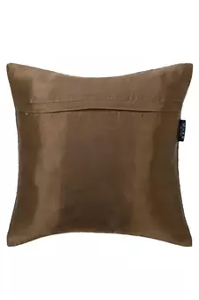 Rasta Collection by Mezposh : Mehandi Green Satin Harlequin Quilted Cushion Cover (16x16in)
