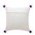 Stave Collection by Mezposh : Pink & Multi Acrylic Jacquard Striped Cushion Cover with Pompoms (16x16in) Set of 2