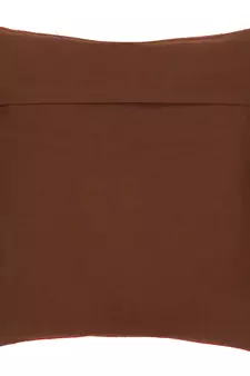 Mezposh Stave Brown & Multi Acrylic Jacquard Textured Cushion Cover (16"x16")
