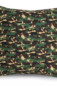 Mezposh Nomad Multi Cotton Canvas Camouflage Print Cushion Cover (16"x16") (Set of 2)