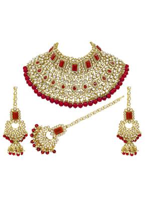 Red crystal necklace-sets 1