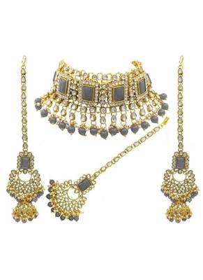 Grey pearl necklace-sets 1