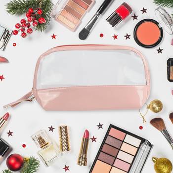 NFI essentials Transparent Makeup Pouch for Women Stylish Pouches for Makeup accessories storage Cosmetic Pouch 3