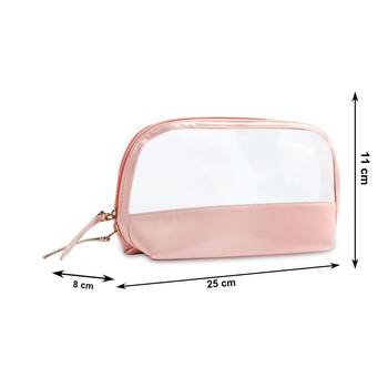 NFI essentials Transparent Makeup Pouch for Women Stylish Pouches for Makeup accessories storage Cosmetic Pouch 6
