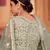 Grey embroidered net salwar