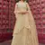 Beige embroidered net salwar