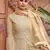 Beige embroidered net salwar