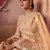 Peach embroidered net salwar